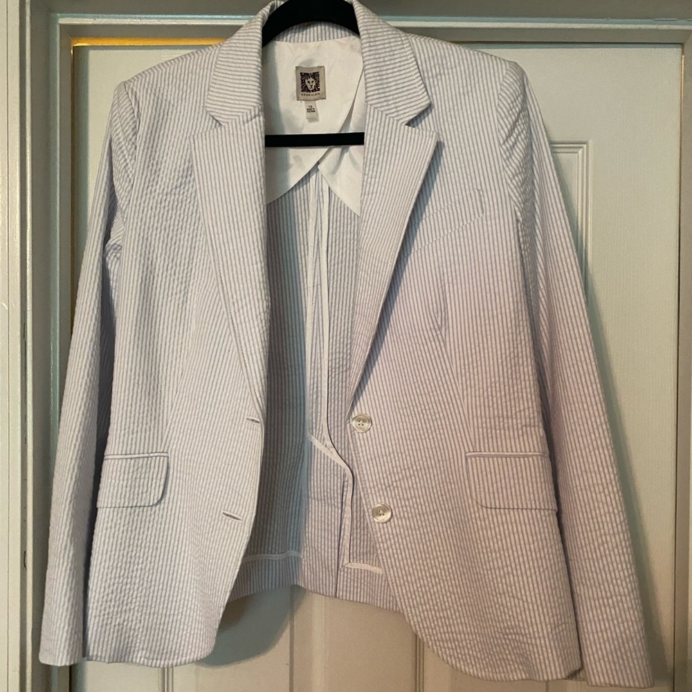 Seersucker blazer